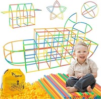 PLAY Straw Constructor Stem Toys 300 Pcs Building