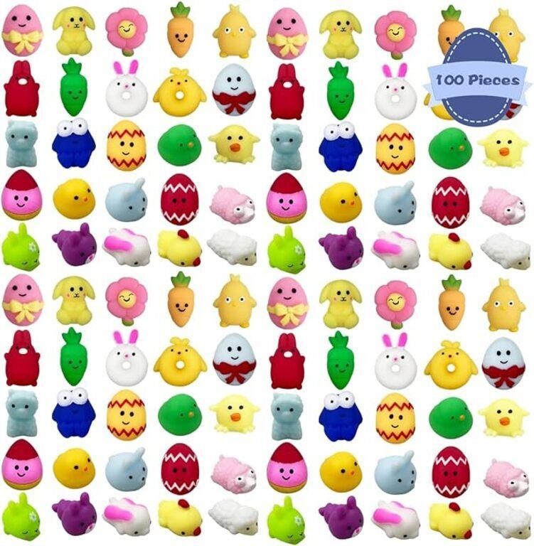 Anditoy 100 PCS Easter Mochi Squishy Toys Stress R