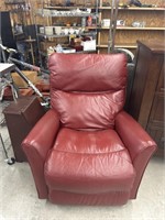 Red reclining rocker chair 33 1/2 in wide 41 in