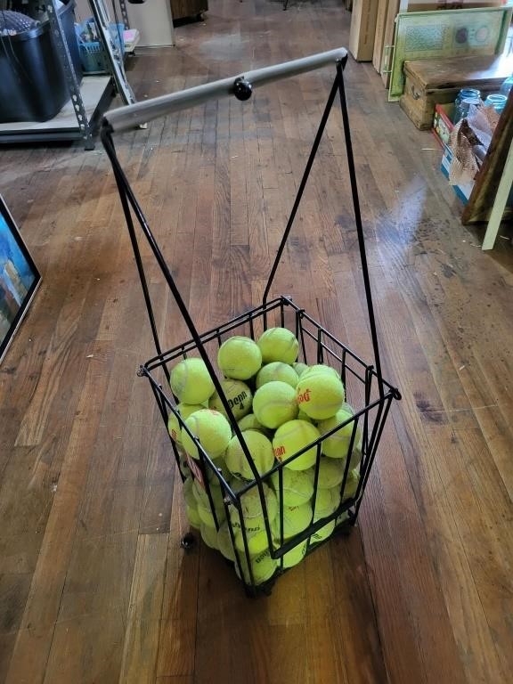 Basket of Tennis Balls