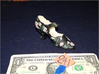 Mini Ceramic Shoe Figurine