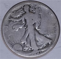 1921-S Walking Half Dollar