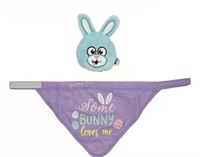 Woof "Some Bunny Loves Me" Bandana and Toy Set