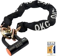 OKG Heavy Duty Motorcycle Chain Lock, 3.9 ft x