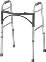Drive Medical 10200-1 Deluxe 2-Button Folding Walk