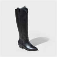 Women's Sommer Western Boots Black 6 $31
