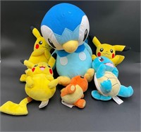 Lot of 6 Pokemon Assorted Plush Toys