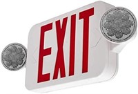 LFI Lights | Combo Red Exit Sign with Emergency Li