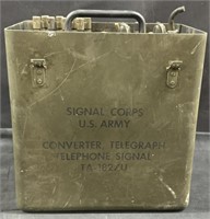 Signal Corps Converter Telephone Signal TA-187/U