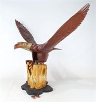 Folk Art Wooden Carved Eagle
