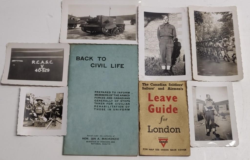 WW2 Military Photos / Booklets Lot