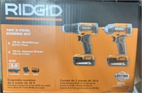 RIDGID 18V Cordless 2-Tool Combo Kit $99