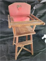 Vintage Baby Doll High Chair