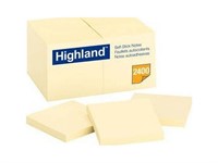 B2675  3M Highland Sticky Notes, 3 x 3 Inches, Yel