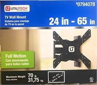 Utilitech Full Motion TV Wall Mount 24”-65” $60
