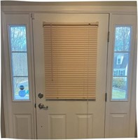 B2682  Door Window Blinds 25" X 68" Magnetic Gray