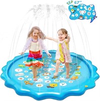Splash Pad for Kids Dogs 67 Water Sprinkler for Ki