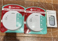 2 Smoke and Carbon Monoxide Alarms, Digital Radon