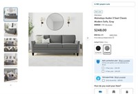 W8357  Auden Gray Modern 3-Seat Sofa