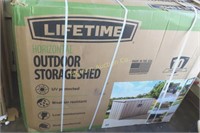 NIB Lifetime 60341 Horizontal Outdoor Storage Shed