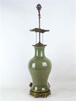 Asian Celadon Lamp