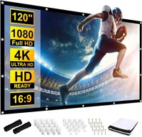 120 inch Projector Screen  Double Sided Washable O