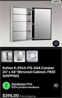 Kohler Catalan 24"x36" Single Door Medicine Cabine