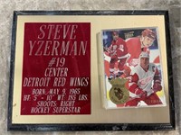 Steve Yzerman Plaque Card