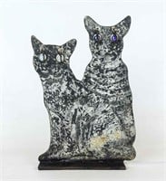 Folk Art Cat Sculpture