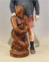 Folk Art Wooden Carved Figure