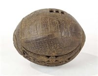 18th c. Carved Sailor's Coconut