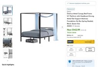 E4311  Strong Metal Canopy Bed Frame