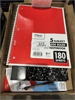 Lot of Notebooks & Pens