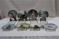 Eight Collector Plates "Nature's Lovables" series,