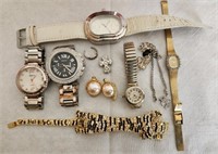 F - WATCHES & JEWELRY LOT - SEE PICS
