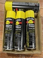 (4) Safety Yellow Spray Paint