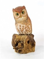 Folk Art Carved Owl