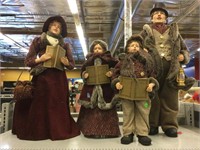 New decorative caroling figures. Tallest is 30in.