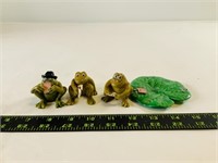 Mini frog statues
