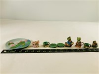 Ceramic Frog Diorama