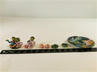 Ceramic Frog Diorama