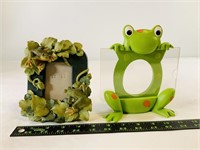 2pcs frog picture frames