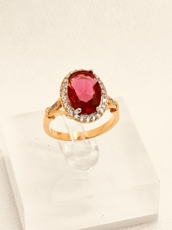 1.5ct Cherry Ruby Red stone Ring