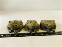 3pcs frog plant holders