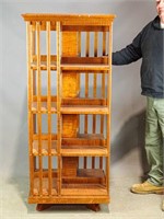 Figured Maple Revolving Bookstand