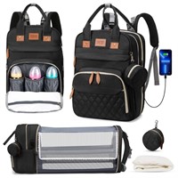 SM3951  GPED Diaper Bag Backpack, Large Capacity