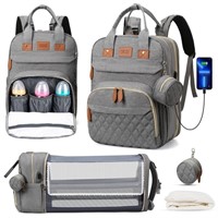 SM3952  GPED Diaper Backpack, Multifunction & USB,