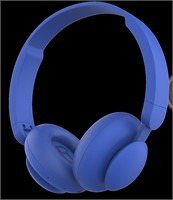 Onn. Wireless Bluetooth on-Ear Headphones - Blue
