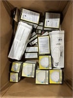 Large Lot of Various Sized Light Bulbs