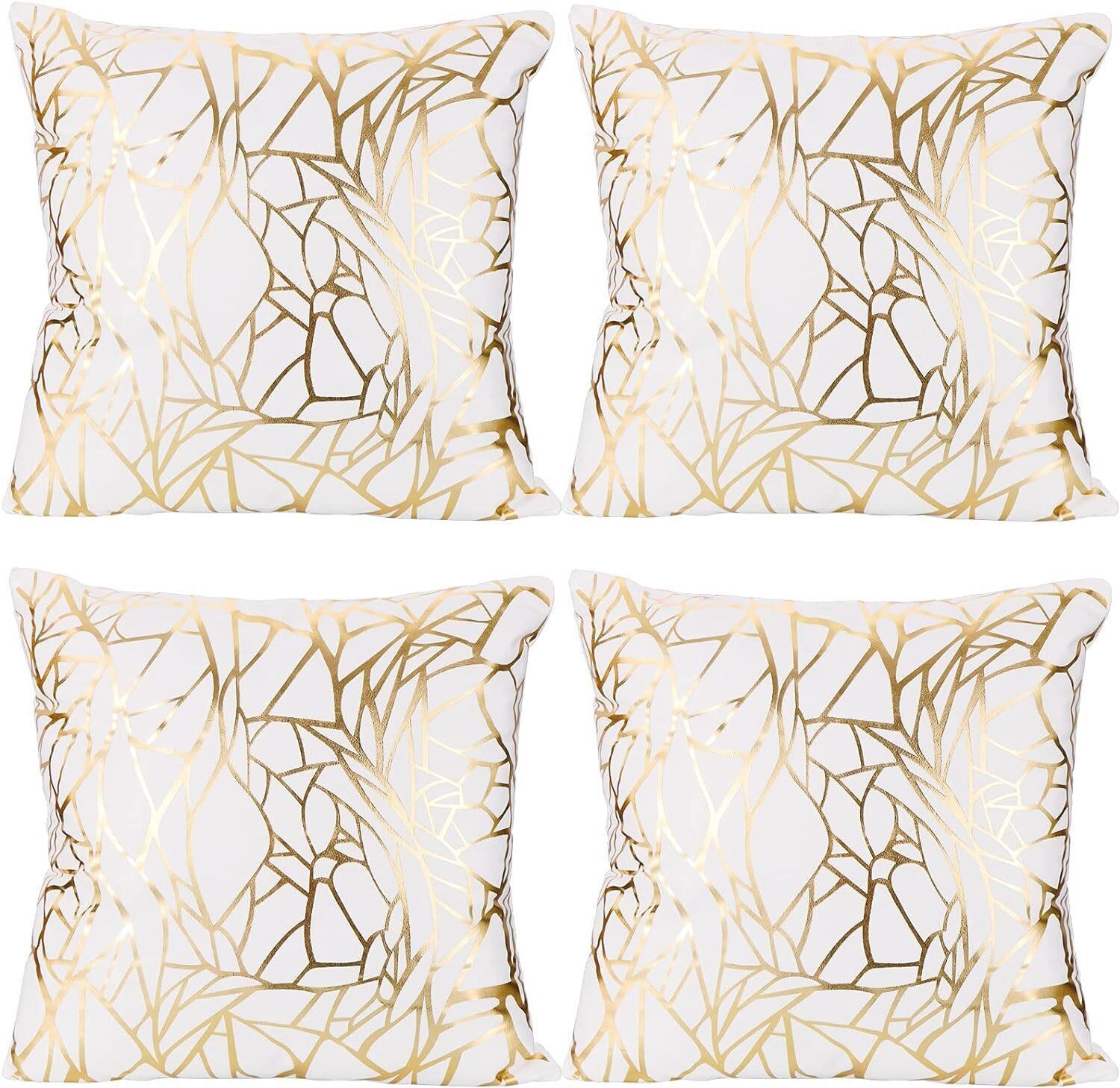 Vinerstar White Sofa Throw Pillow Covers 18 x 18 (
